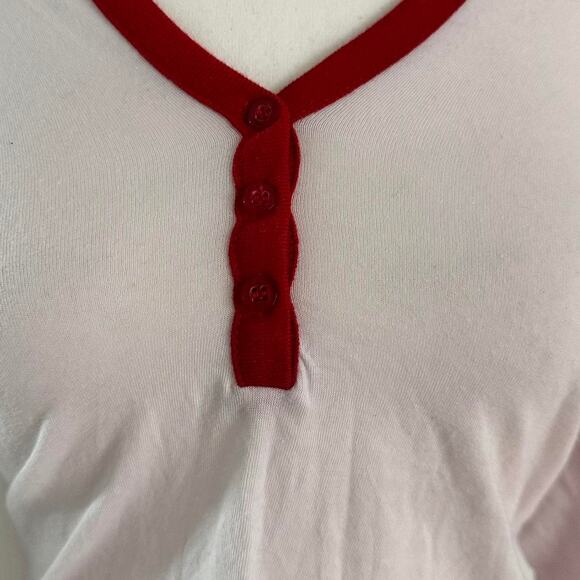 Vintage Fitted Size Medium  Henley Top Super Soft - Picture 4 of 5